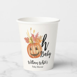 Oh Baby! Leuke pompoen Halloween Herfst Baby showe Papieren Bekers
