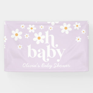 Oh Baby Lila Daisy boho douche Banner