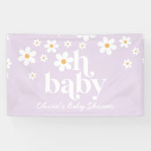 Oh Baby Lilac Daisy boho douche Bannière (Horizontal)
