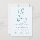 Oh Baby Long Distance Baby shower Invitation (Devant)