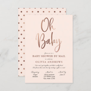 Oh Baby Long Distance Baby shower Invitation
