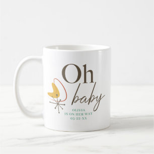 Oh Baby Mid Century Baby shower Favor Koffiemok