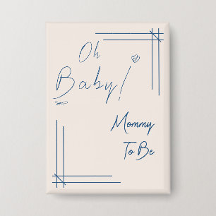 Oh Baby! Minimalistische Geslacht Neutrale Aanstaa Button