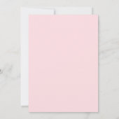 Oh Baby Moon rose fille Baby shower Invitation (Dos)