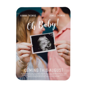 Oh Baby Movie Poster Style Announance Magneet