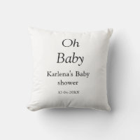 Oh baby naam toevoegen baby shower datum eenvoudig