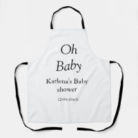Oh baby naam toevoegen baby shower datum eenvoudig