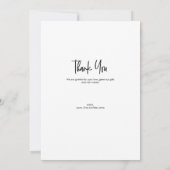 Oh Baby Newborn Photo Modern Script Shower Bedankkaart (Achterkant)