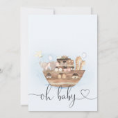 Oh Baby Noah's Arch Baby shower Invitation (Dos)