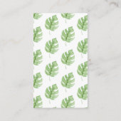 Oh Baby Oerwoud Baby shower Luier Raffle Informatiekaartje (Achterkant)