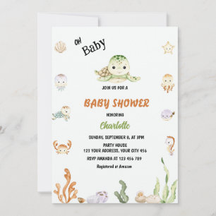 Oh Baby Onder De Zee Baby Shower Kaart