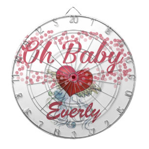 Oh Baby Persoonlijke Roze Meisjesachtige Meisje Dartbord