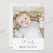 Oh Baby Photo Faire-part de naissance (Devant)