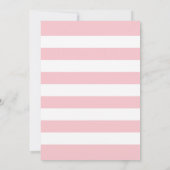 Oh Baby Pink et Baby shower d'or Invitation (Dos)