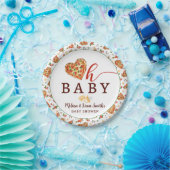 Oh Baby Pizza en Fopspenen Baby shower Papier Plat Papieren Bordje (Feest)