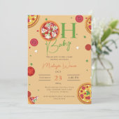 Oh Baby Pizza Pacifiers cool Baby shower Kaart (Staand voorkant)