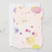 Oh Baby! Polka Dots Neutraal Baby shower Invitatio Kaart (Achterkant)