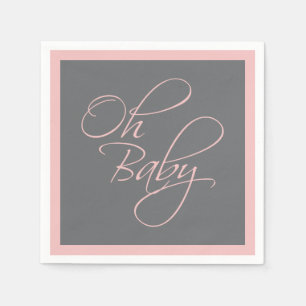 Oh Baby Posh Baby shower voor Meisje Servet