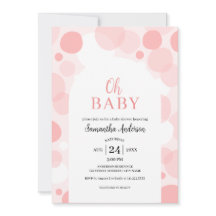 Oh Baby roze boog Polka Dots Meisje Baby shower