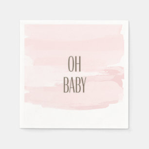Oh Baby Roze Splash Baby shower Napkins Servet