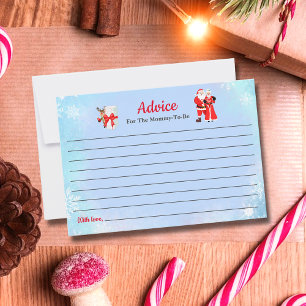 Oh Baby Santa & Mrs Claus Baby shower Advies Kaart