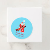 Oh Baby Santa & Mrs Claus Baby shower Dank u Bedankjes Labels (In situ)