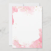 Oh Baby Schattige Roze Meisje Baby shower, Modern  Kaart (Achterkant)