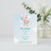 OH BABY SHOWER BÉBÉ INVITATION POUR LES GARÇONS (Debout devant)