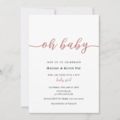Oh Baby shower invitation (Devant)