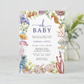 Oh Baby shower Invitation (Debout devant)