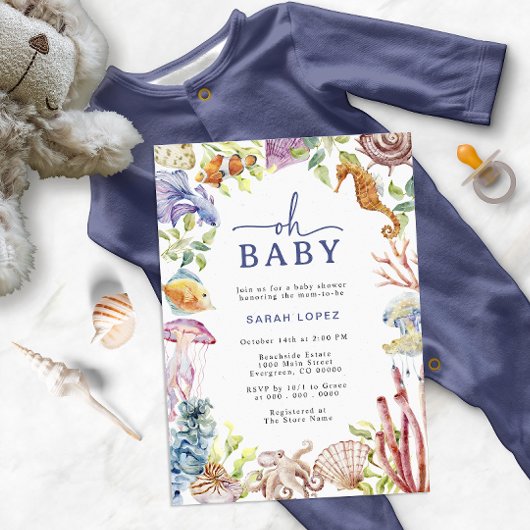 Oh Baby shower Invitation