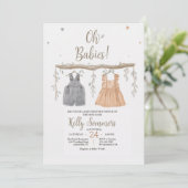 Oh Baby Shower Invitation (Debout devant)