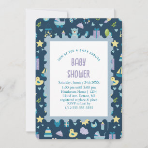 Oh Baby shower Uitnodiging