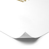 Oh Baby shower Welkomstbord Poster (Hoek)