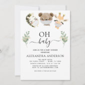 Oh Baby shower Woodland Eucalyptus Kaart (Voorkant)