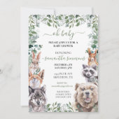 Oh Baby Shower Woodland Forest Dieren Kaart (Voorkant)