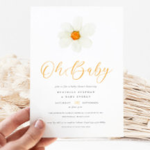 Oh Baby Simple Daisy Genderneutraal Baby shower