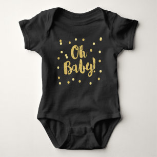 Oh Baby Stippen voor goudhoudende Confetti Romper