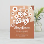 Oh Baby Super Baby shower Invitation (Debout devant)