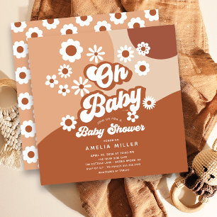Oh Baby Super Baby shower Invitation