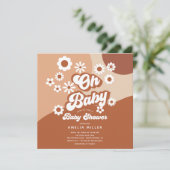 Oh Baby Super Baby shower Invitation (Debout devant)