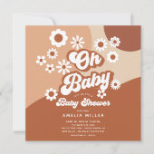 Oh Baby Super Baby shower Invitation (Devant)