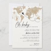 Oh Baby Travel Baby shower Invitation (Devant)