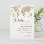 Oh Baby Travel Baby shower Invitation (Debout devant)