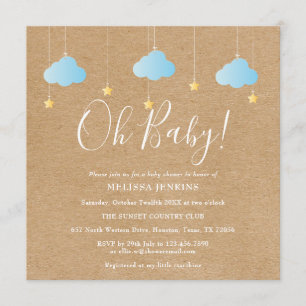 Oh Baby Twinkle Twinkle Baby shower / Sprinkle Kaart