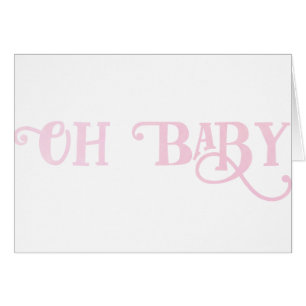 Oh Baby TYPOGRAFIE Roze Meisjesachtig Meisje