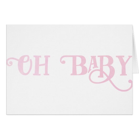 Oh Baby TYPOGRAPHIE Fille Rose Fille (Devant Horizontal)