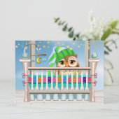 Oh Baby Uitnodiging (Staand voorkant)