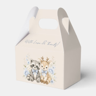 Oh Baby Wasbeer en Hert Baby Shower Bedankdoosjes