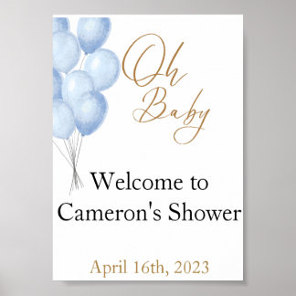 Oh Baby Welkom bord Poster